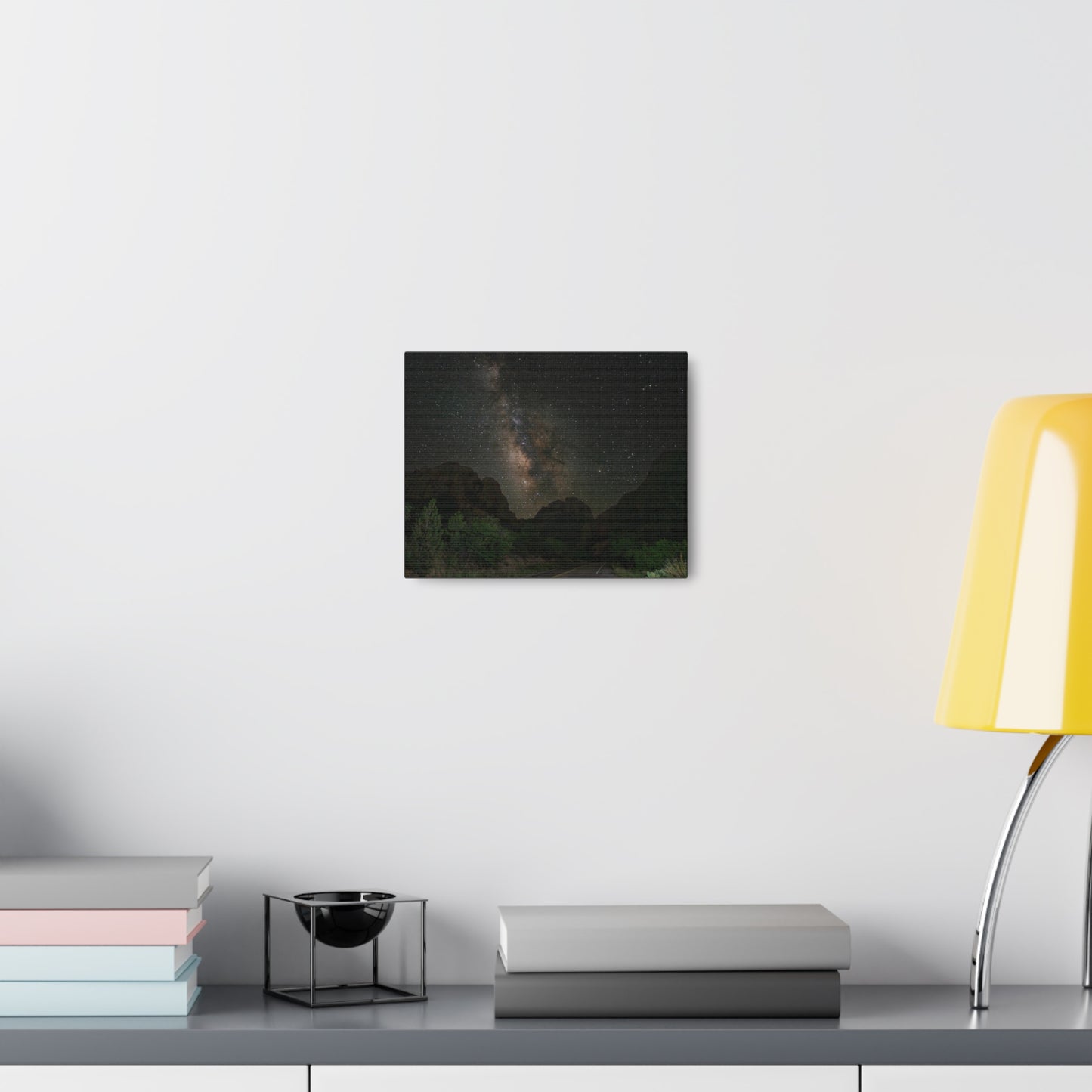 Milkyway Through the Mountains-Canvas Gallery Wraps