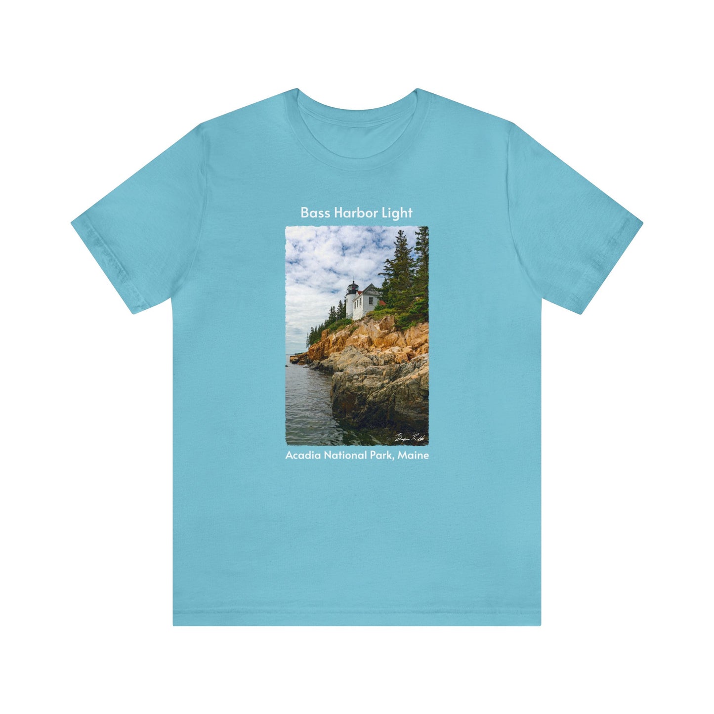 Bass Harbor Light Unisex Jersey Short Sleeve Tee