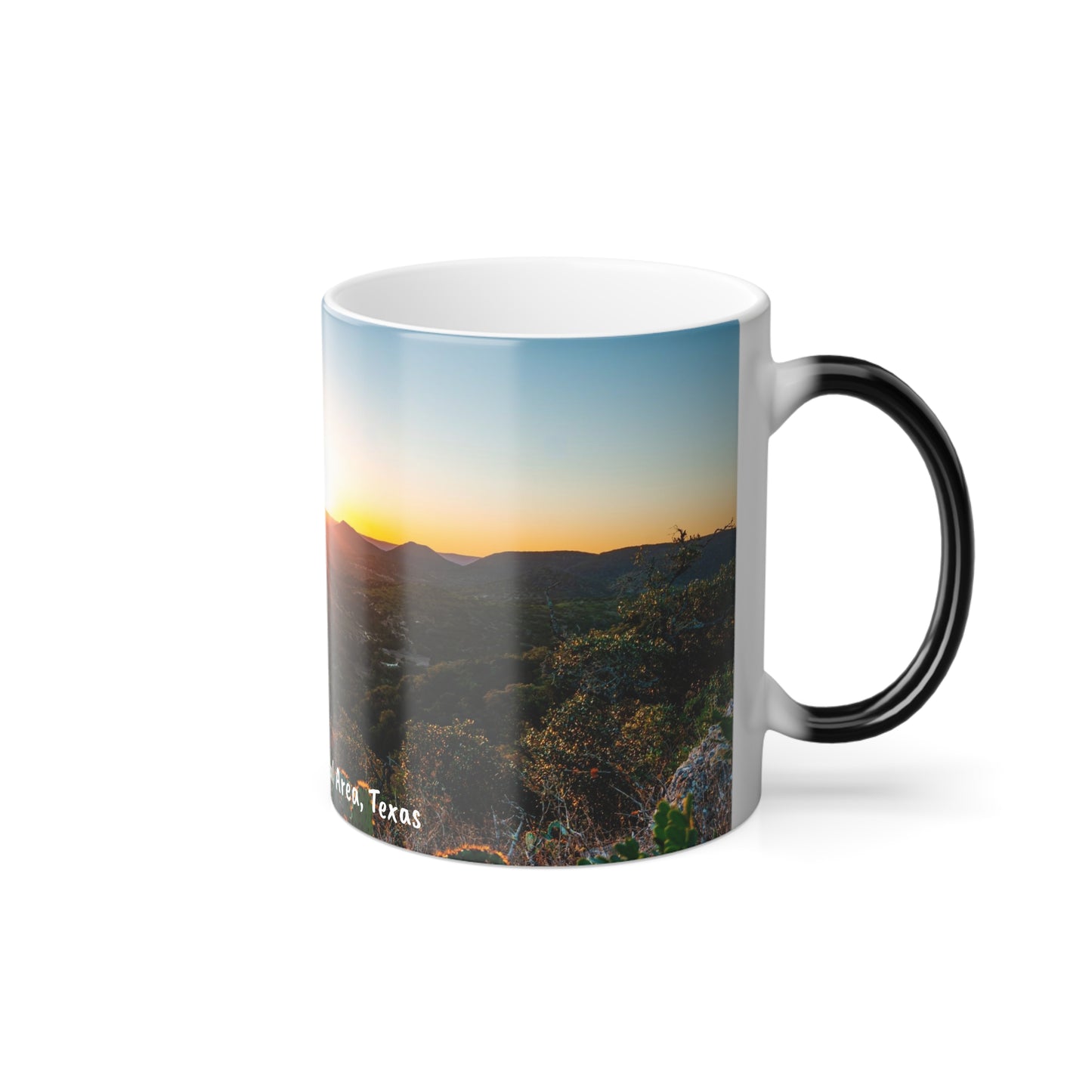 Hill Country Sunset Mug Color Morphing Mug, 11oz