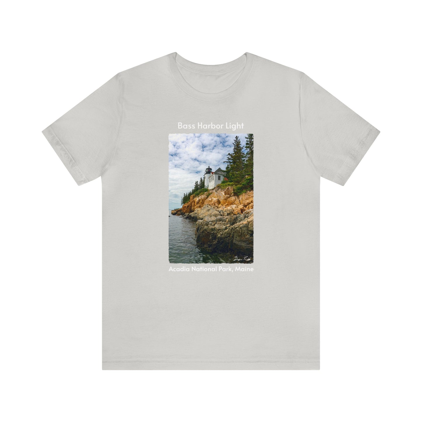 Bass Harbor Light Unisex Jersey Short Sleeve Tee