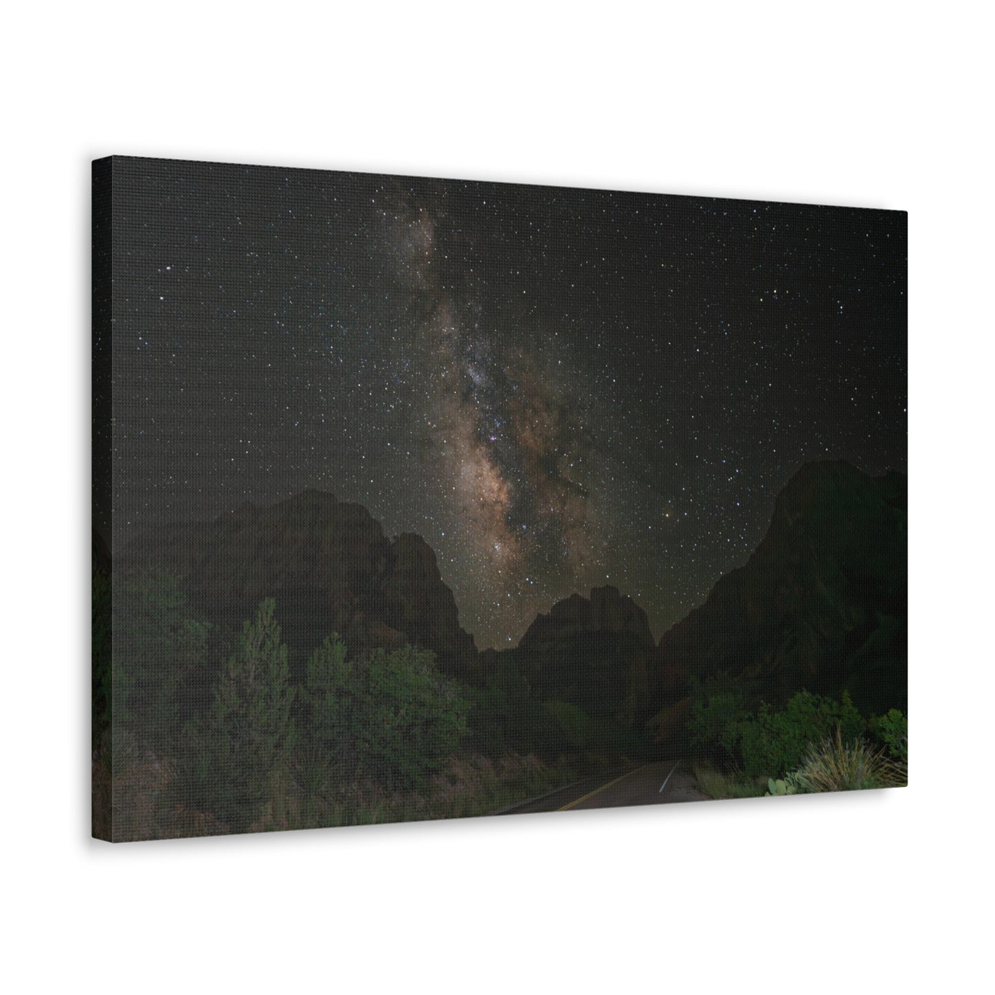 Milkyway Through the Mountains-Canvas Gallery Wraps