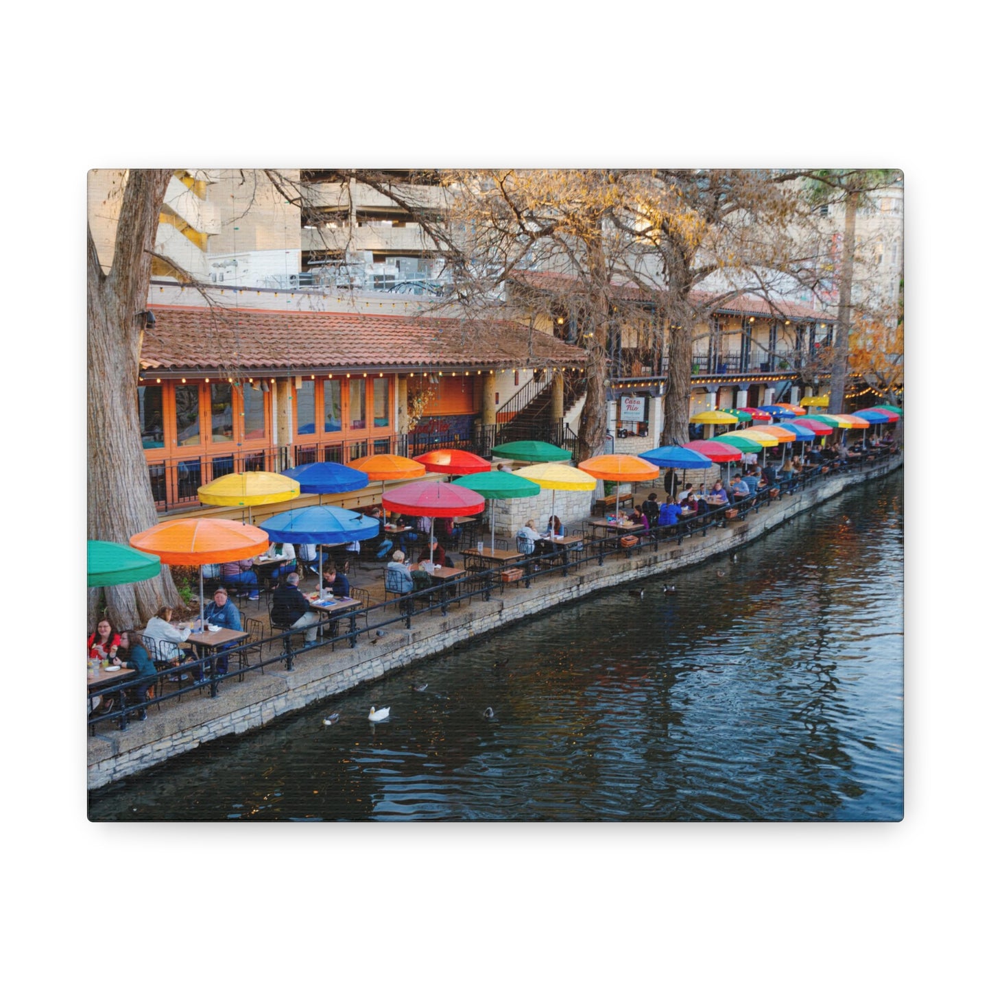 Umbrellas of Casa Rio-Canvas Gallery Wraps