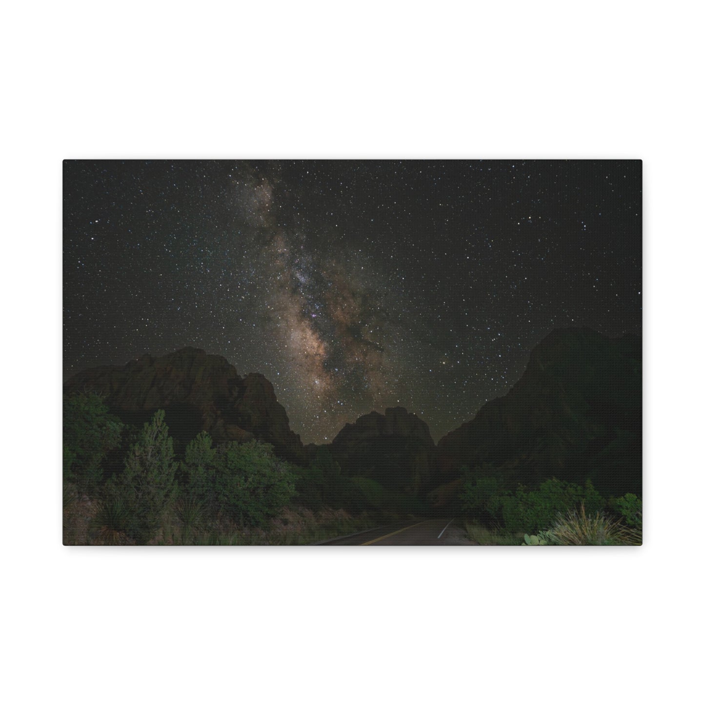 Milkyway Through the Mountains-Canvas Gallery Wraps