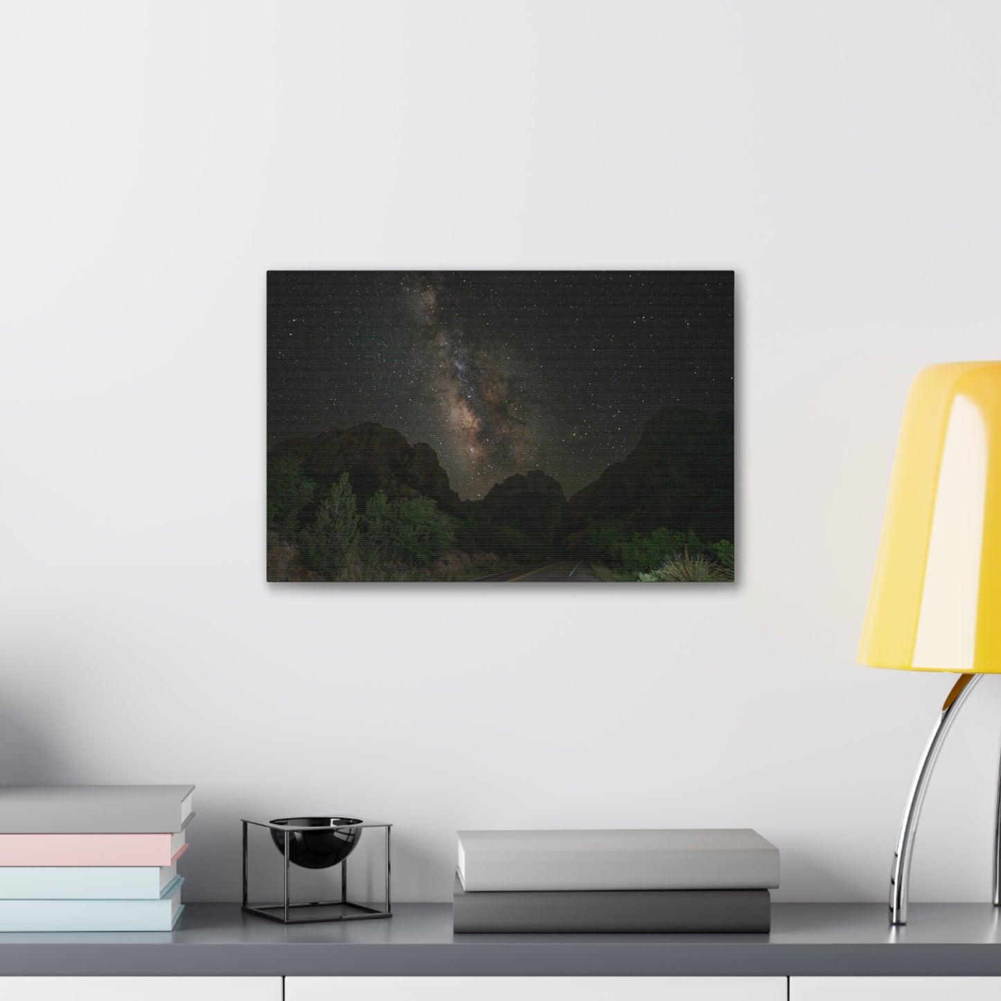 Milkyway Through the Mountains-Canvas Gallery Wraps