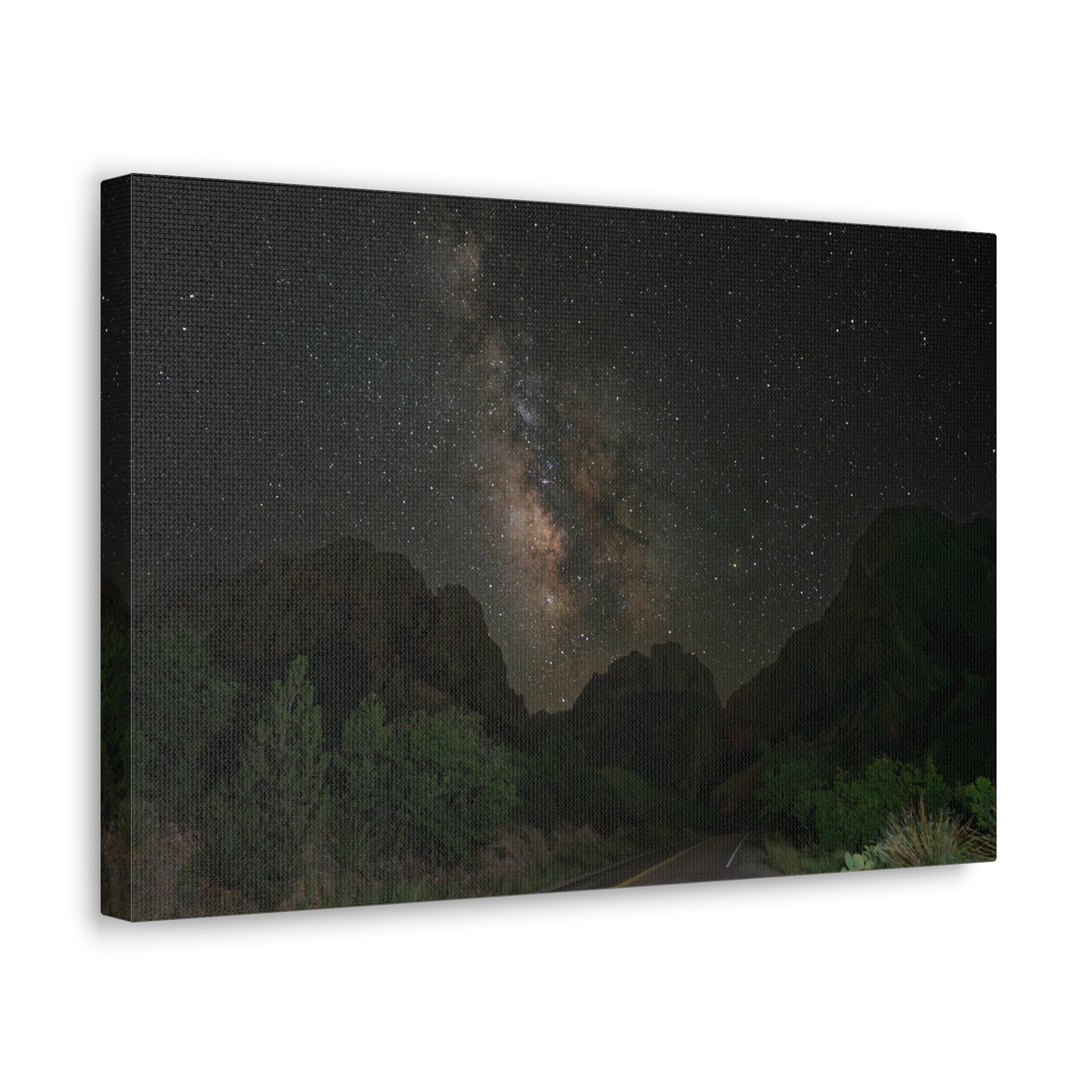 Milkyway Through the Mountains-Canvas Gallery Wraps