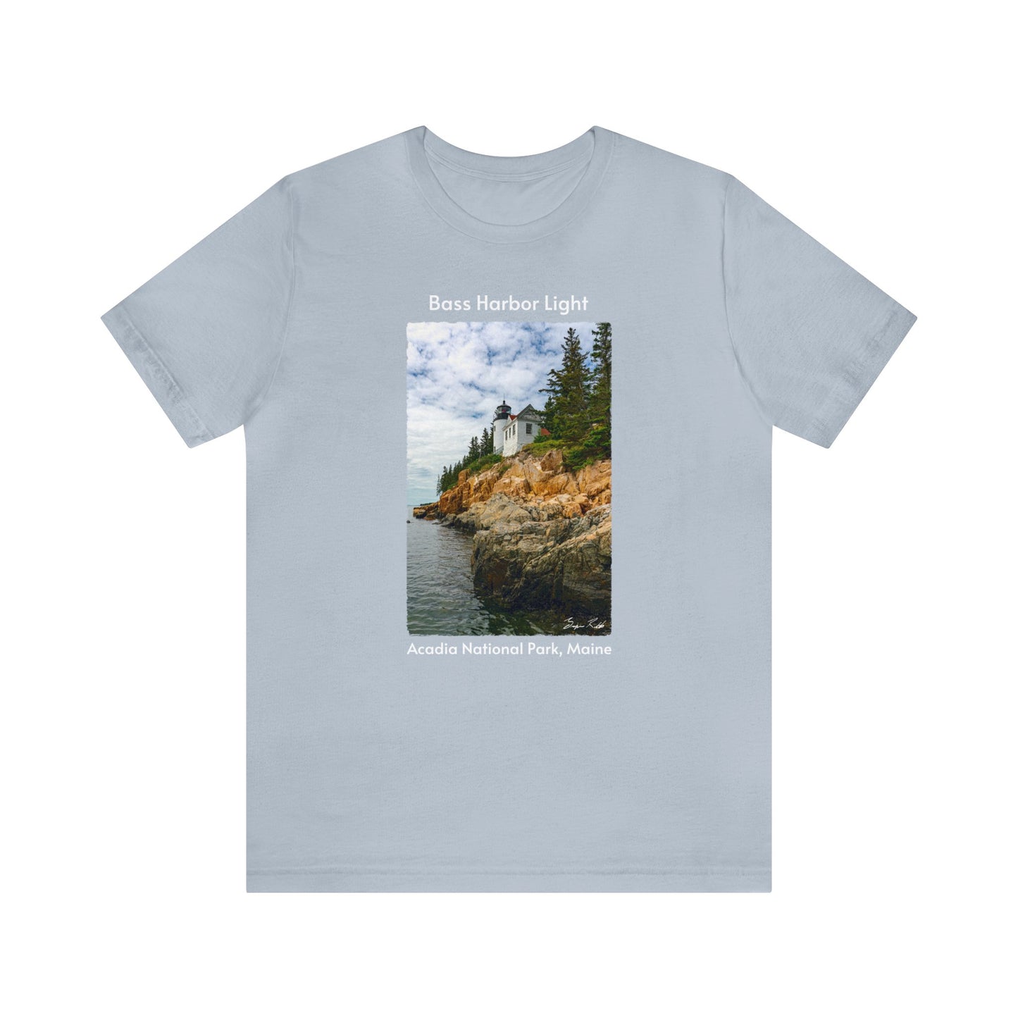 Bass Harbor Light Unisex Jersey Short Sleeve Tee