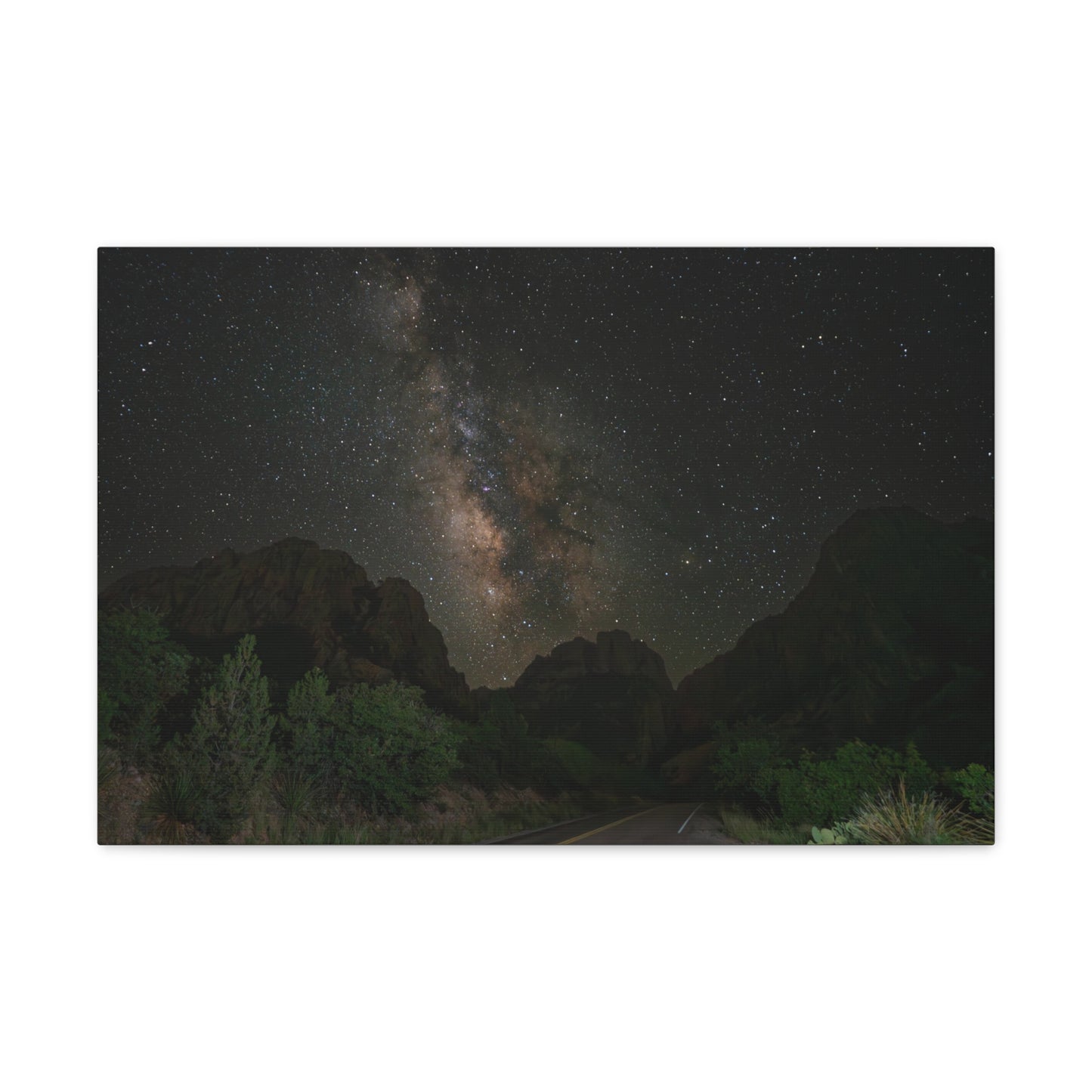 Milkyway Through the Mountains-Canvas Gallery Wraps