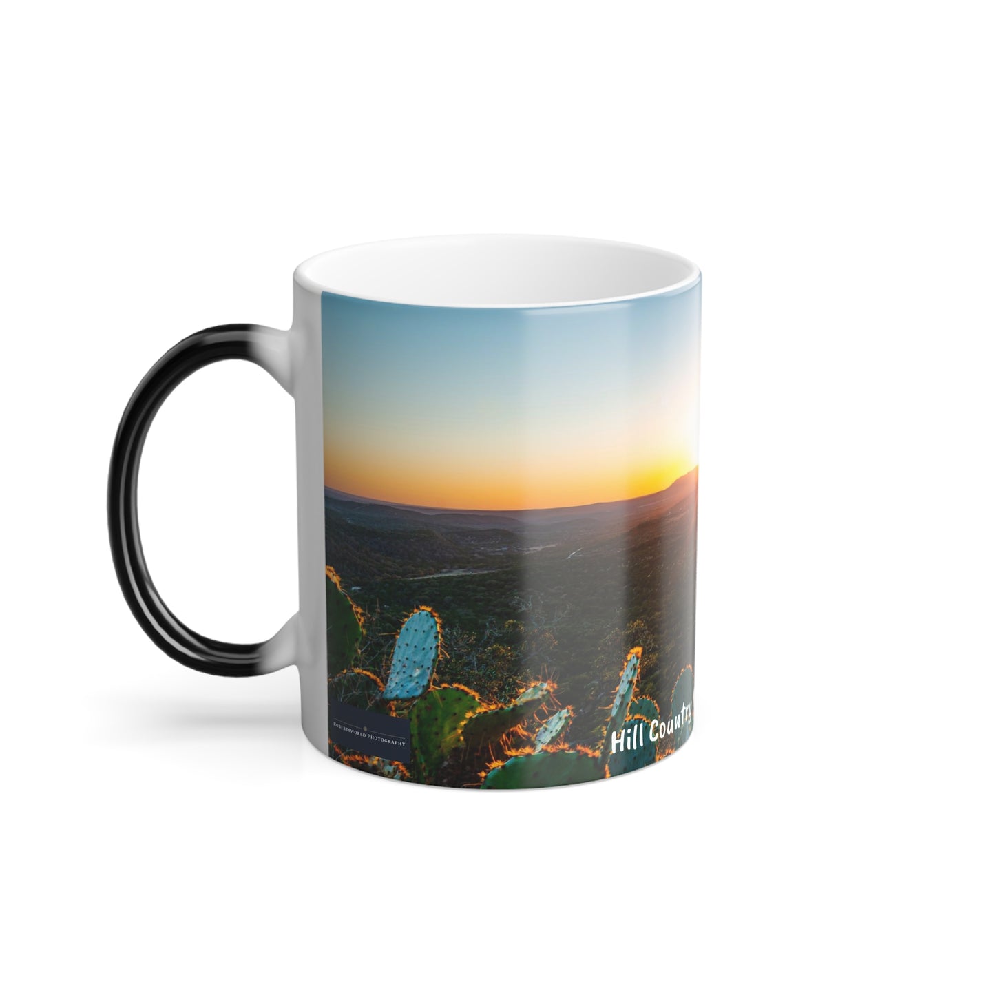 Hill Country Sunset Mug Color Morphing Mug, 11oz