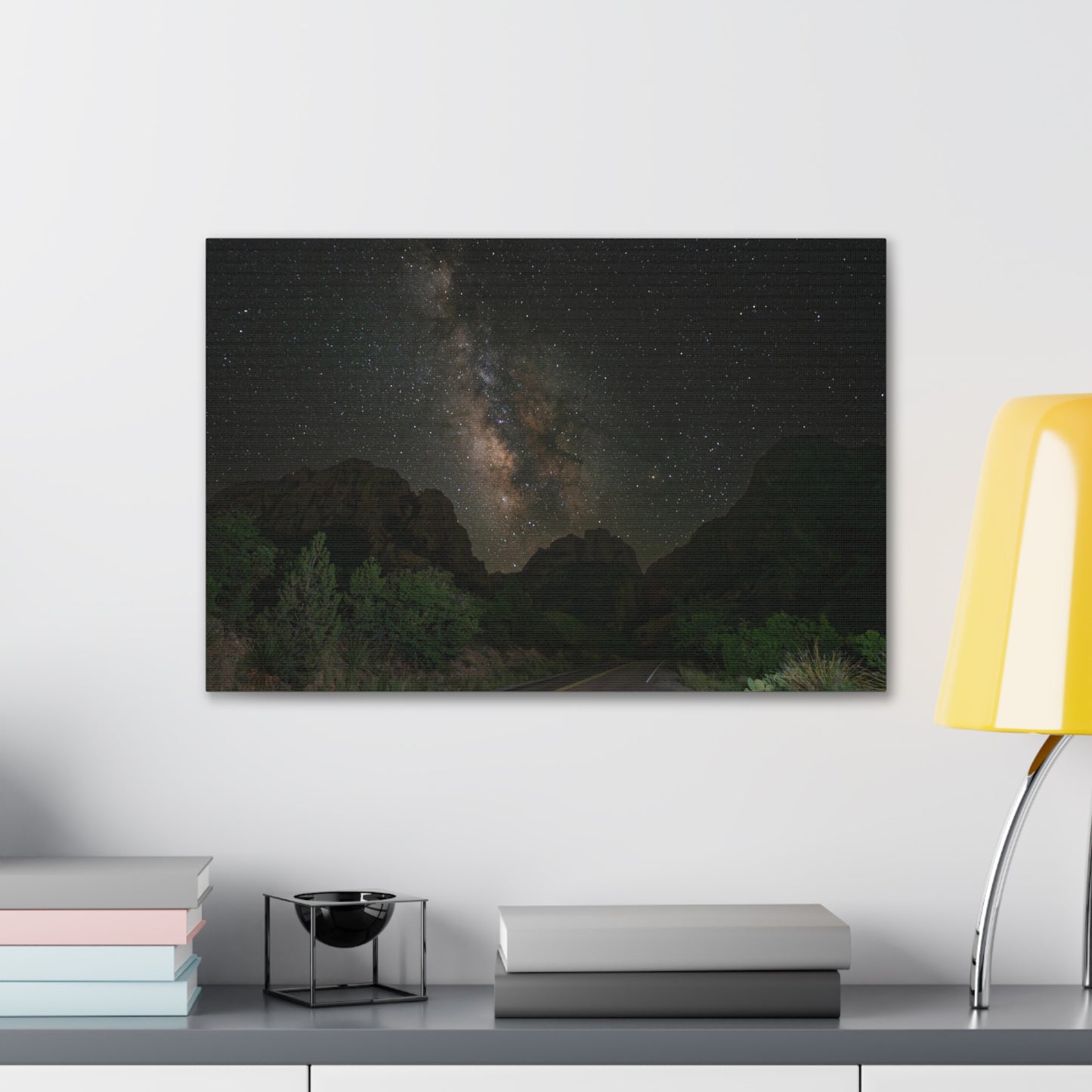 Milkyway Through the Mountains-Canvas Gallery Wraps