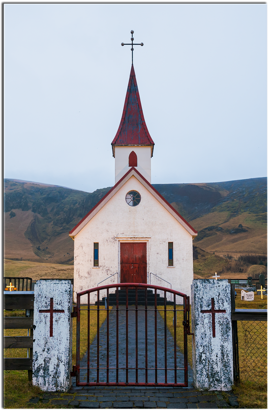 Icelandic Church at Christmas