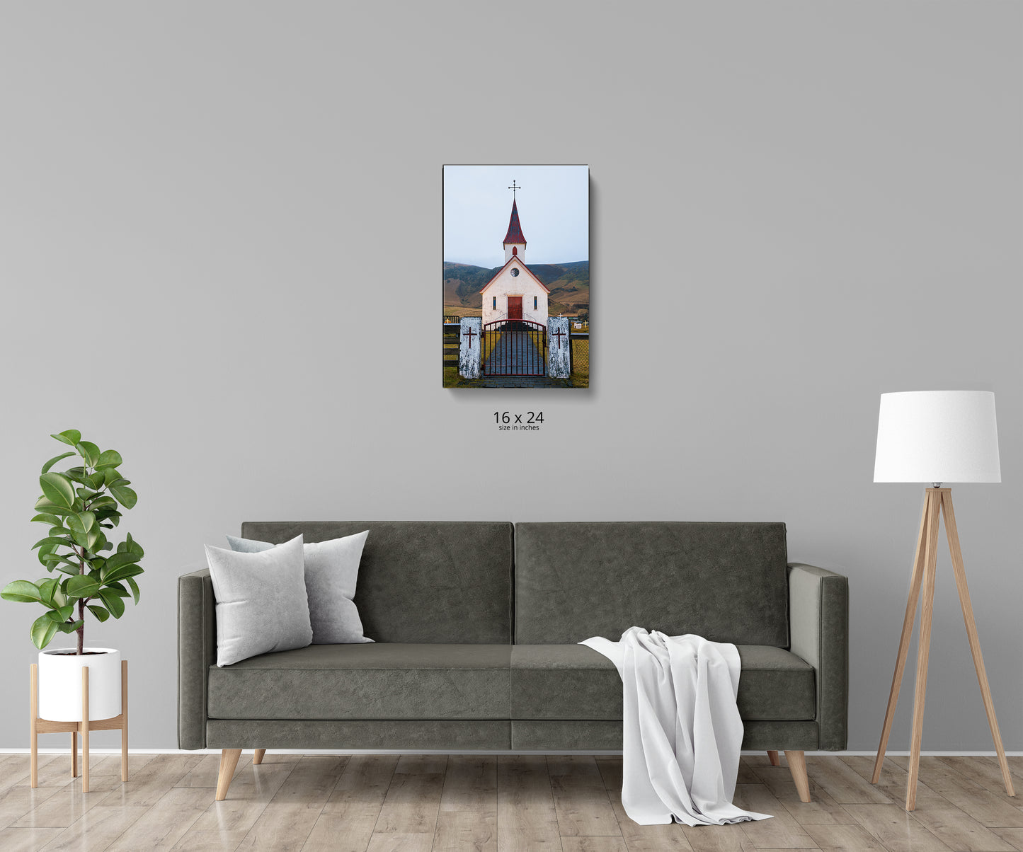 Icelandic Church at Christmas