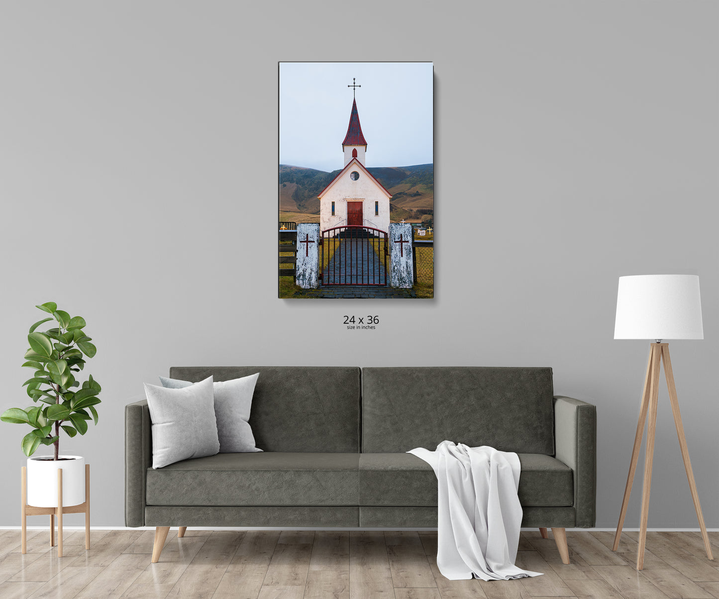 Icelandic Church at Christmas