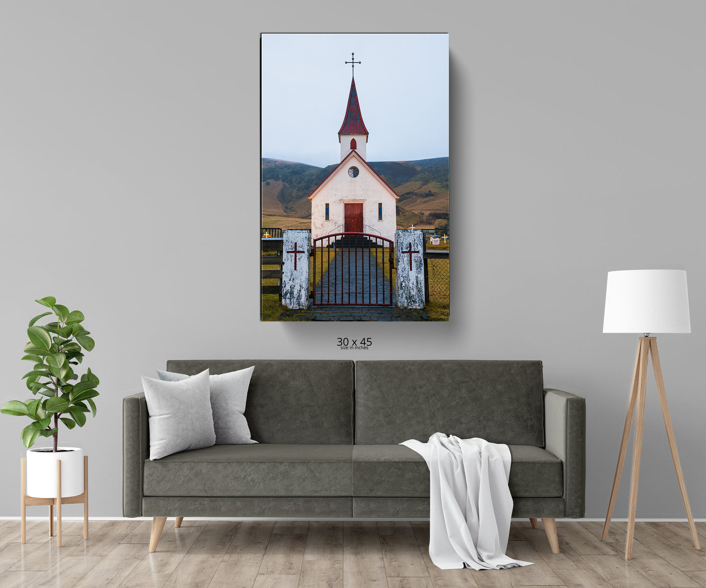 Icelandic Church at Christmas