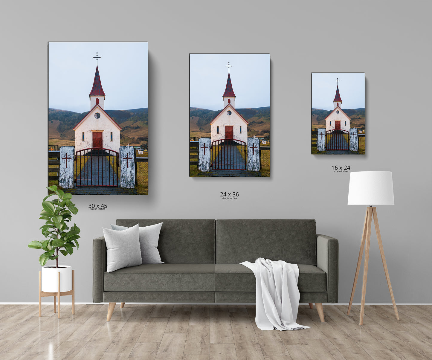 Icelandic Church at Christmas