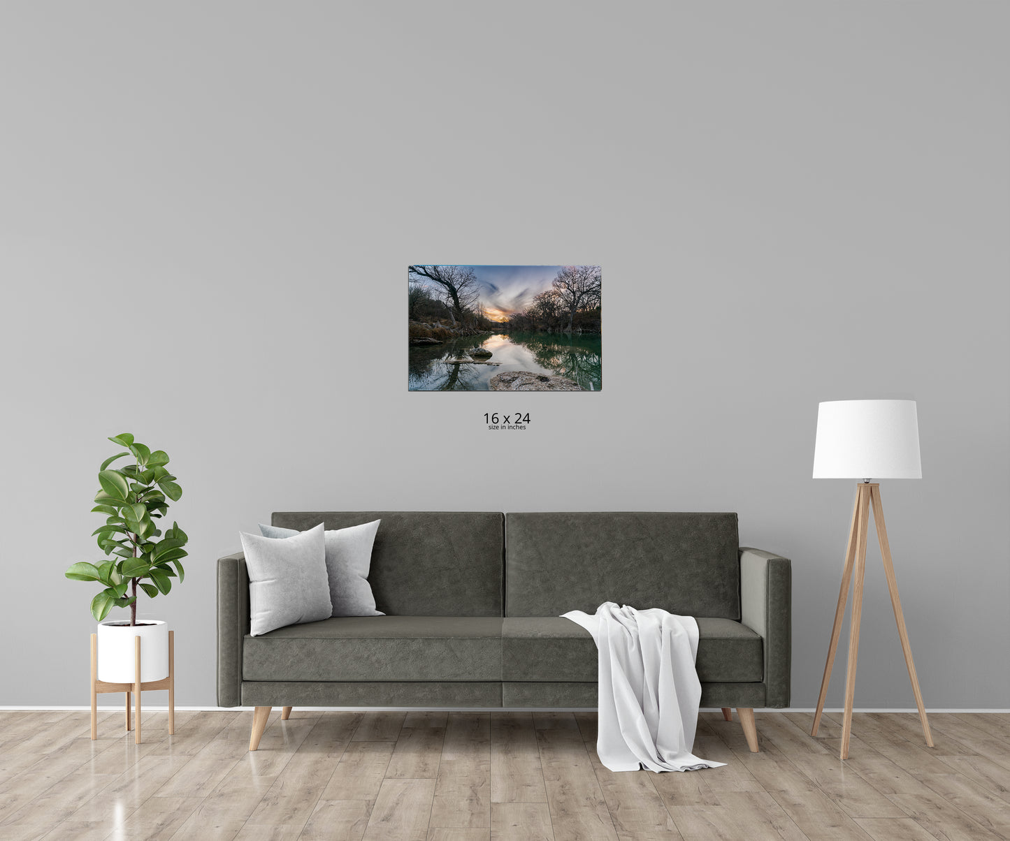 Winter Sunset Along the Guadalupe