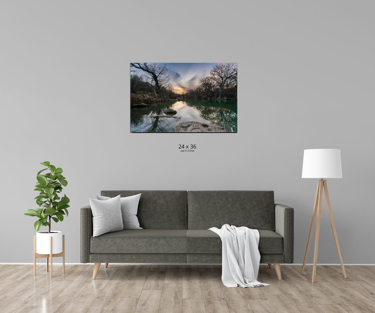 Winter Sunset Along the Guadalupe