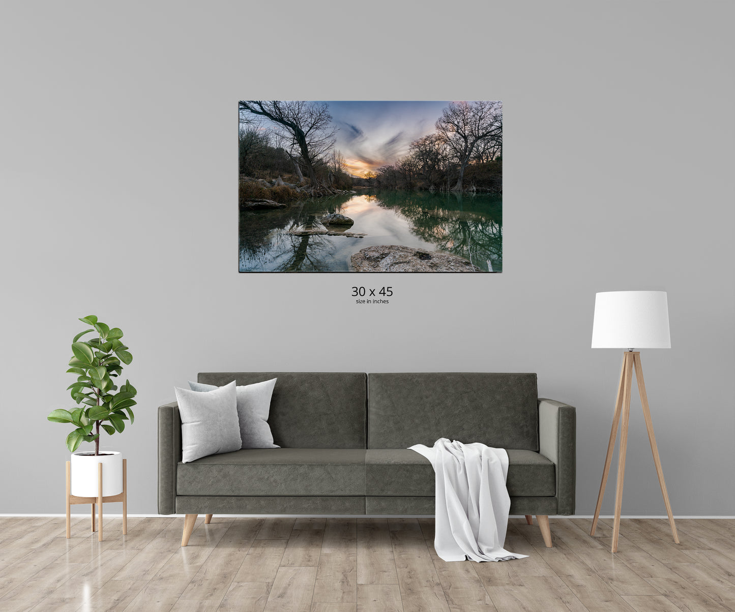 Winter Sunset Along the Guadalupe