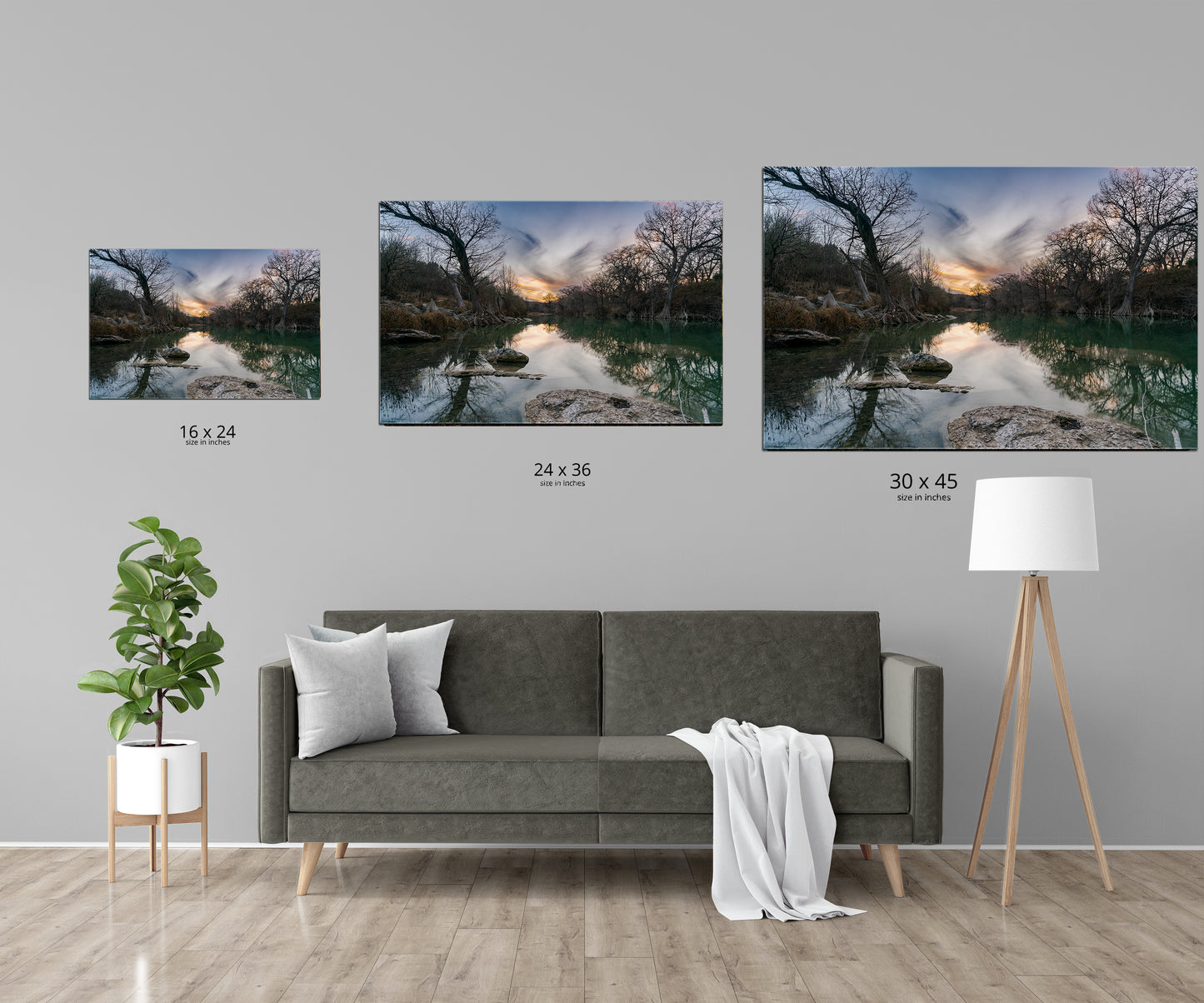 Winter Sunset Along the Guadalupe