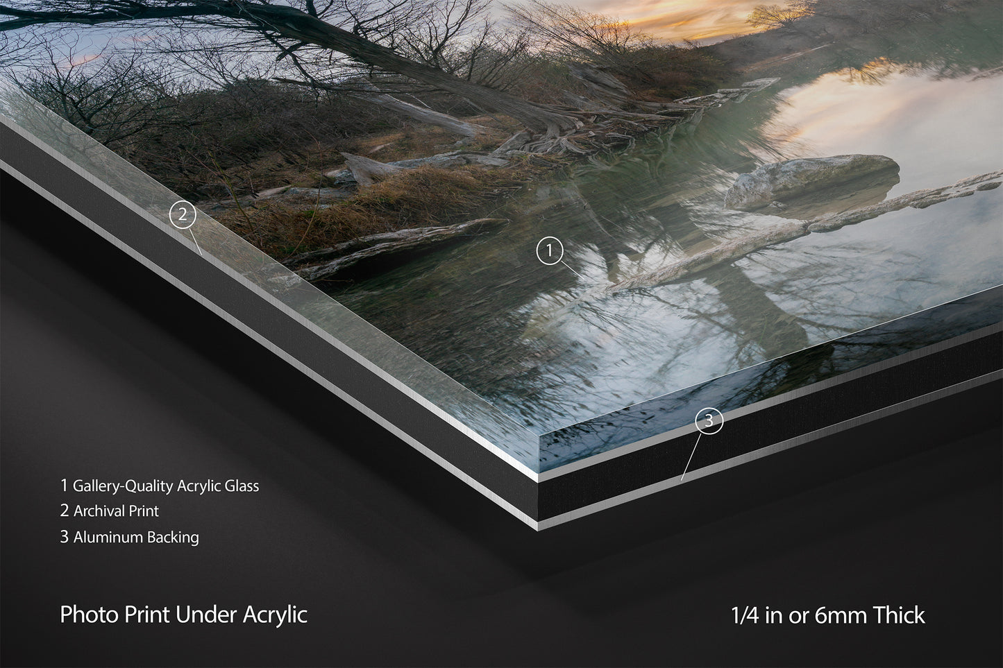 Winter Sunset Along the Guadalupe