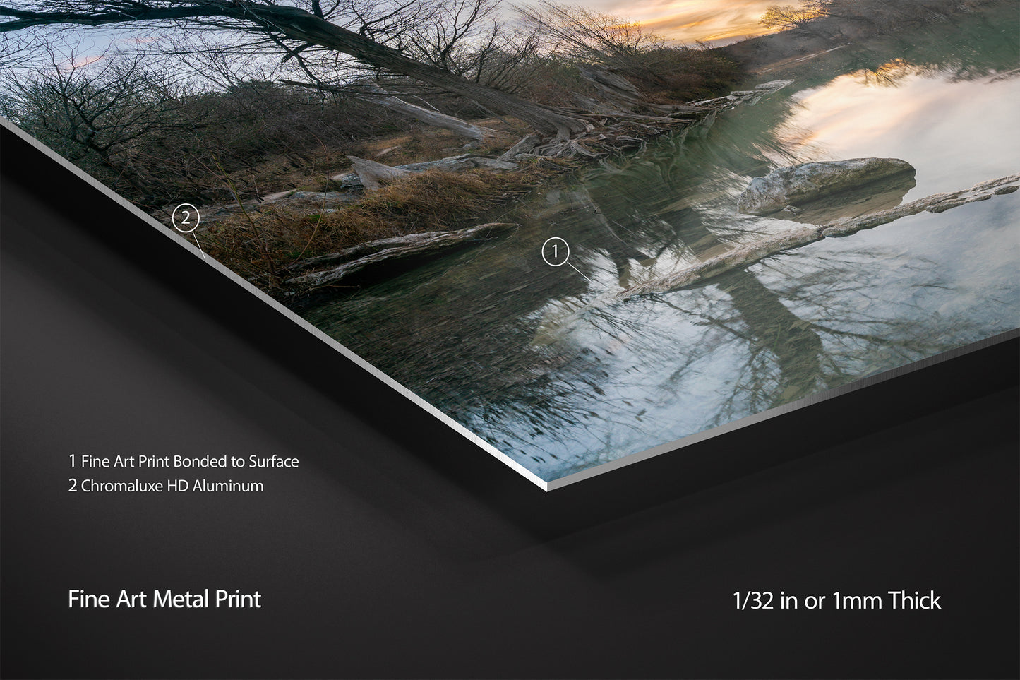 Winter Sunset Along the Guadalupe