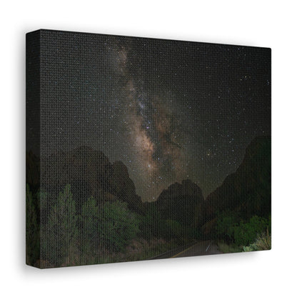 Milkyway Through the Mountains-Canvas Gallery Wraps