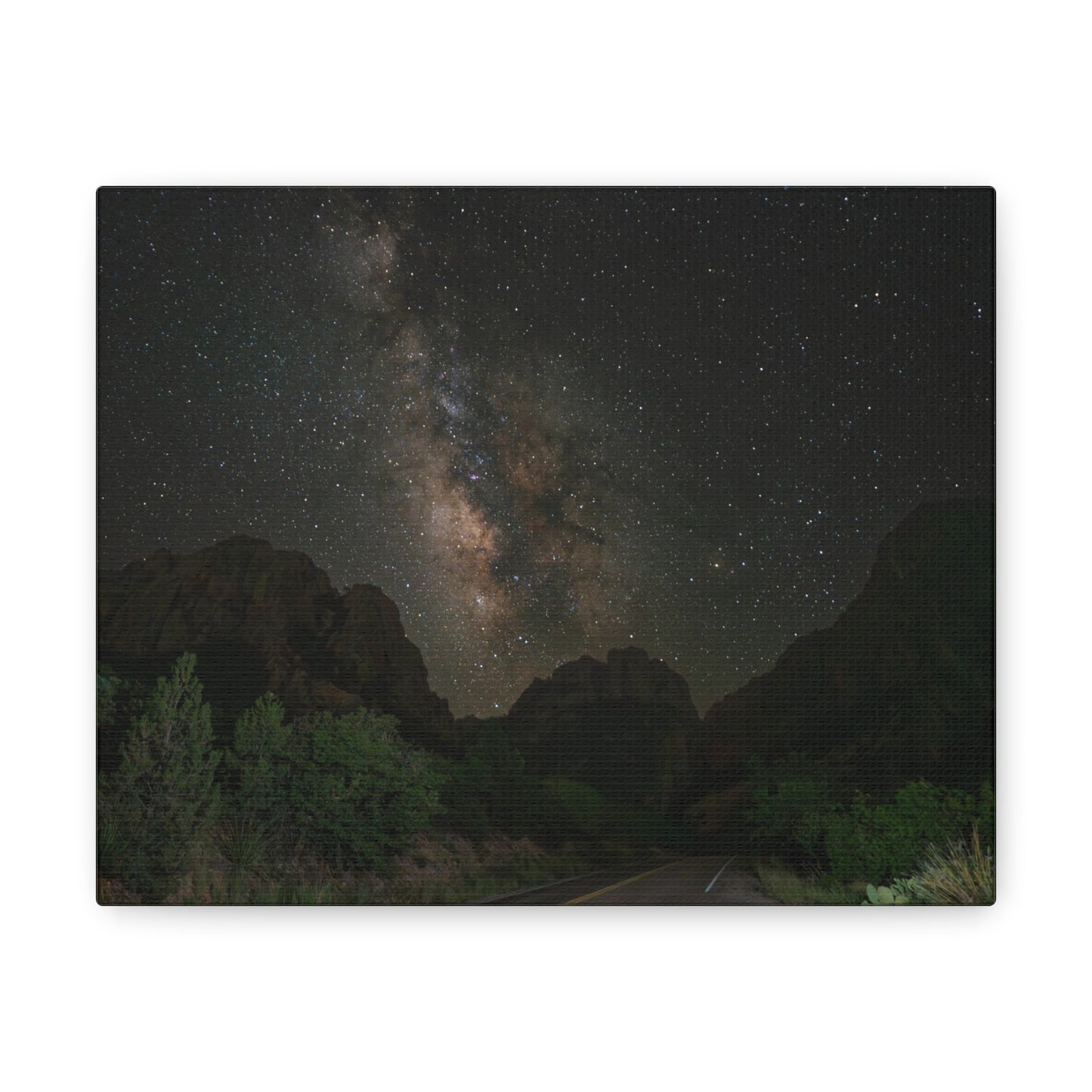 Milkyway Through the Mountains-Canvas Gallery Wraps