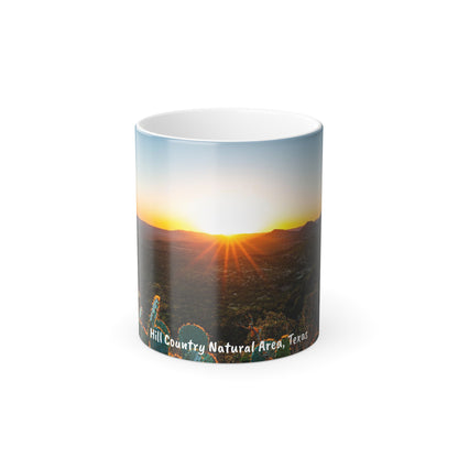 Hill Country Sunset Mug Color Morphing Mug, 11oz
