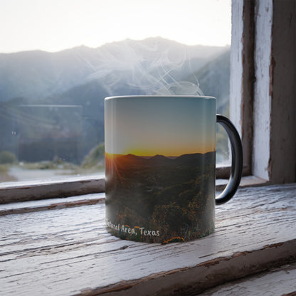 Hill Country Sunset Mug Color Morphing Mug, 11oz