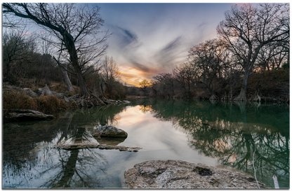 Winter Sunset Along the Guadalupe